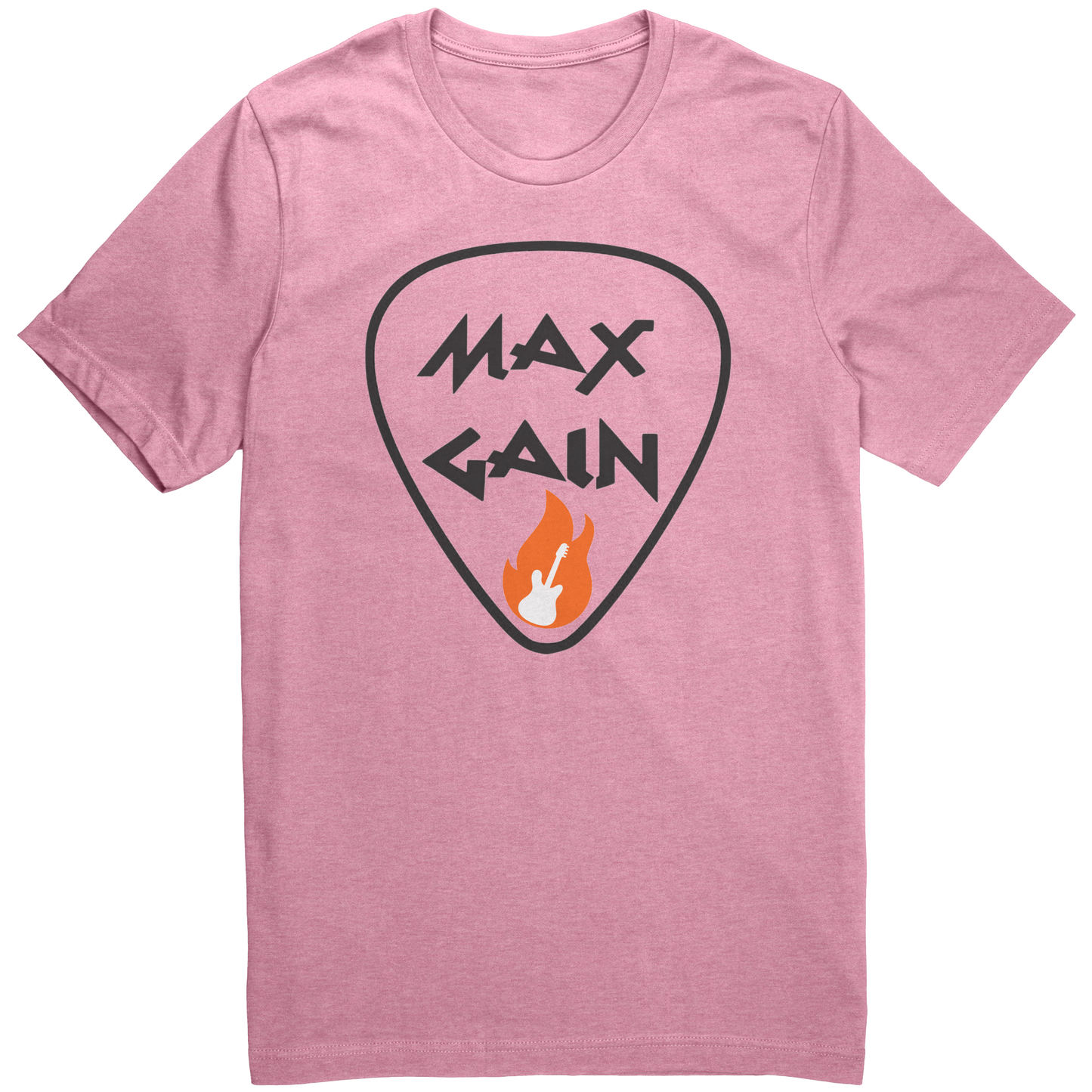 Max_Gain_Guitar_on_Fire_Tshirt_Heather_Bubble_Gum_Front_Mockup.png
