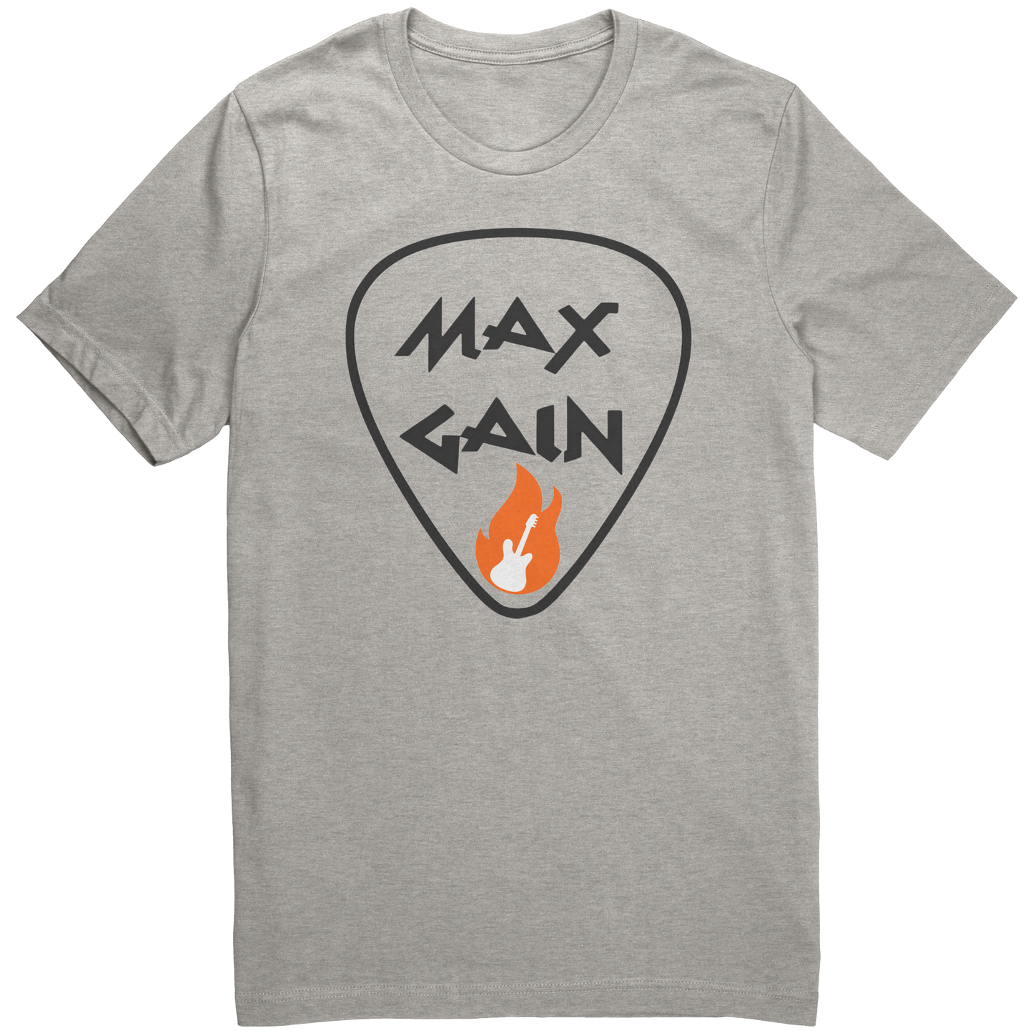 Max_Gain_Guitar_on_Fire_Tshirt_Heather_Cement_Front_Mockup.png