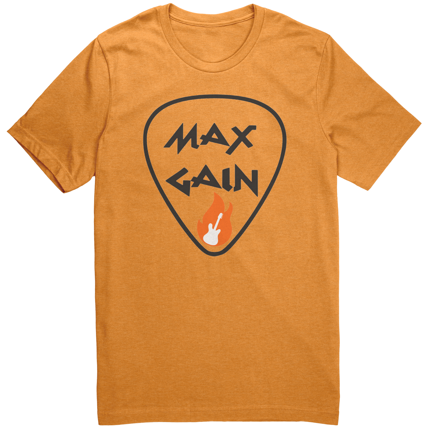 Max_Gain_Guitar_on_Fire_Tshirt_Heather_Marmalade_Front_Mockup.png