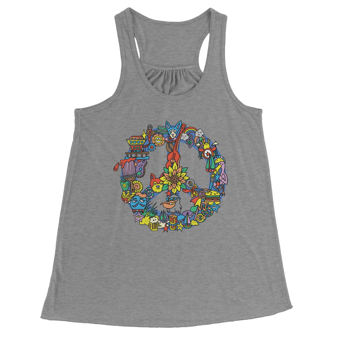 PEACE in the Burg Athletic Tank Top