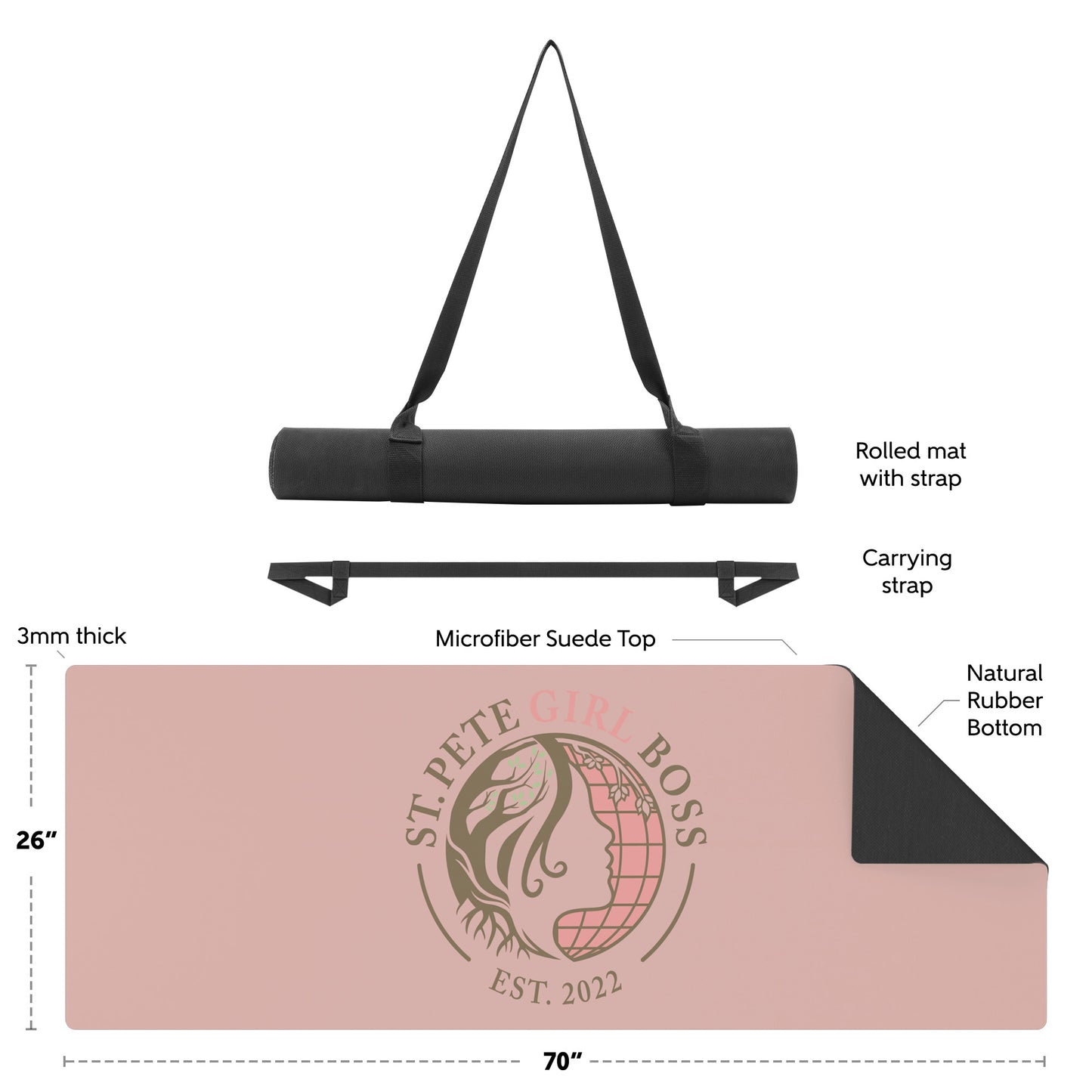 St Pete Girl Boss Yoga Mat