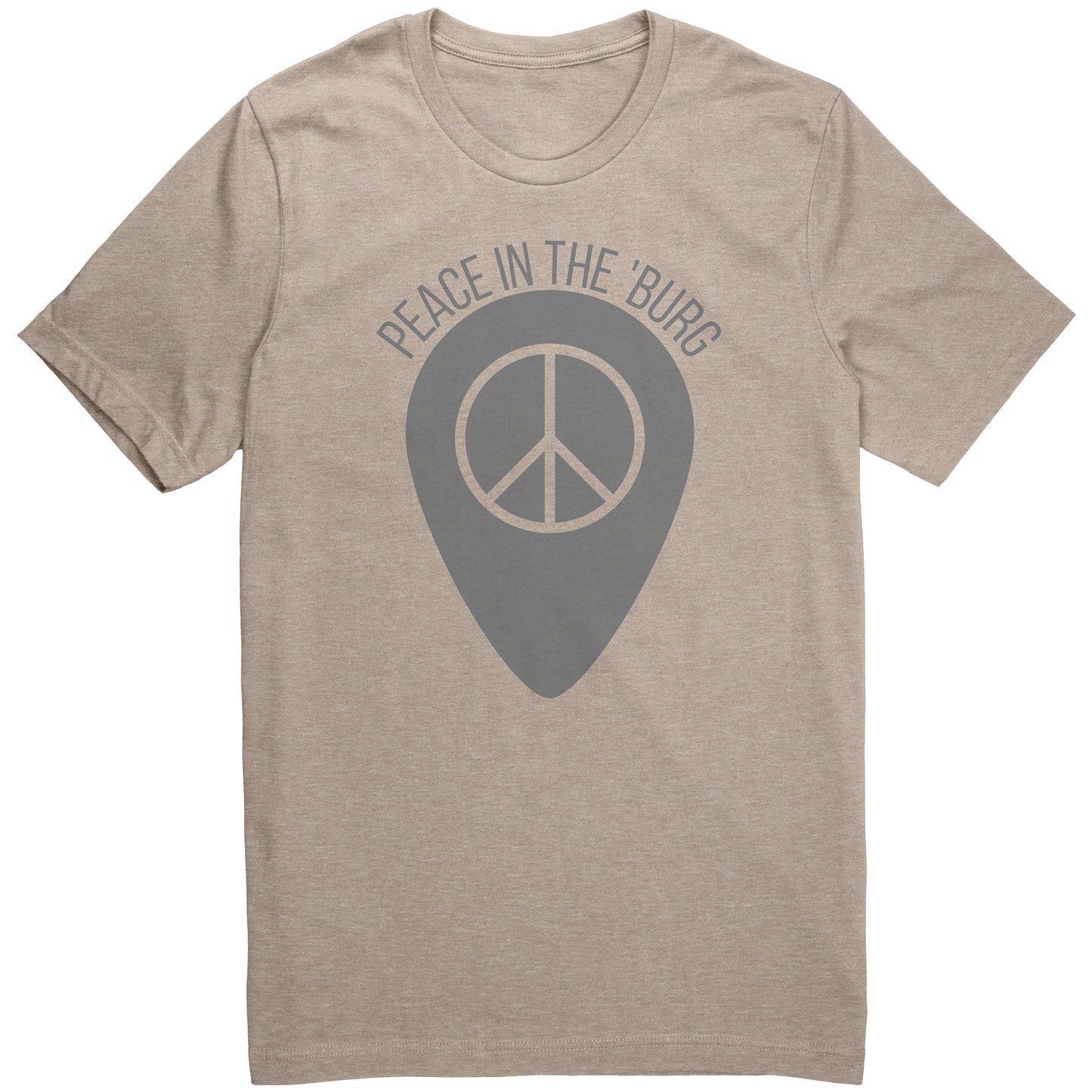 PEACE in the 'Burg CHECK IN t-shirt