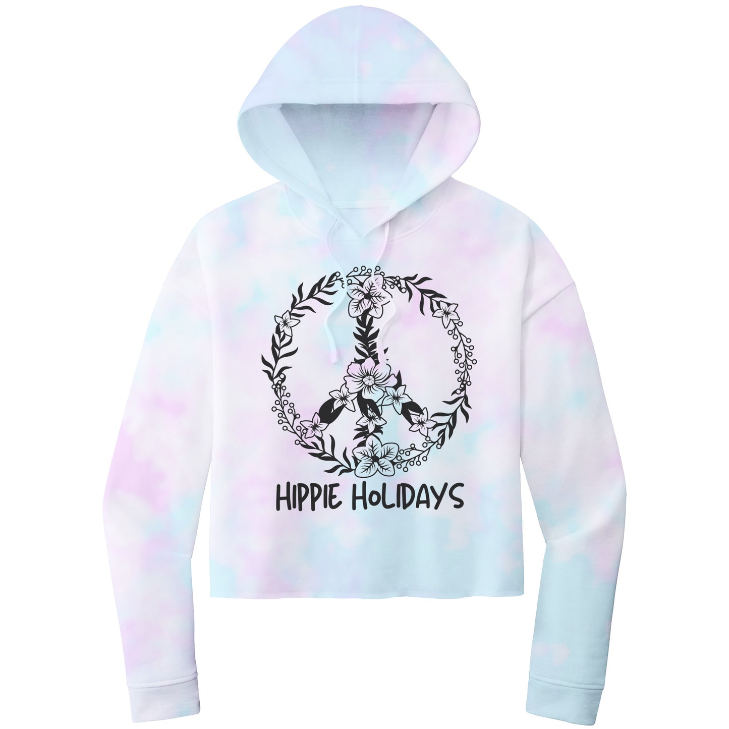 TieDye Hippie Holidays Hoodie